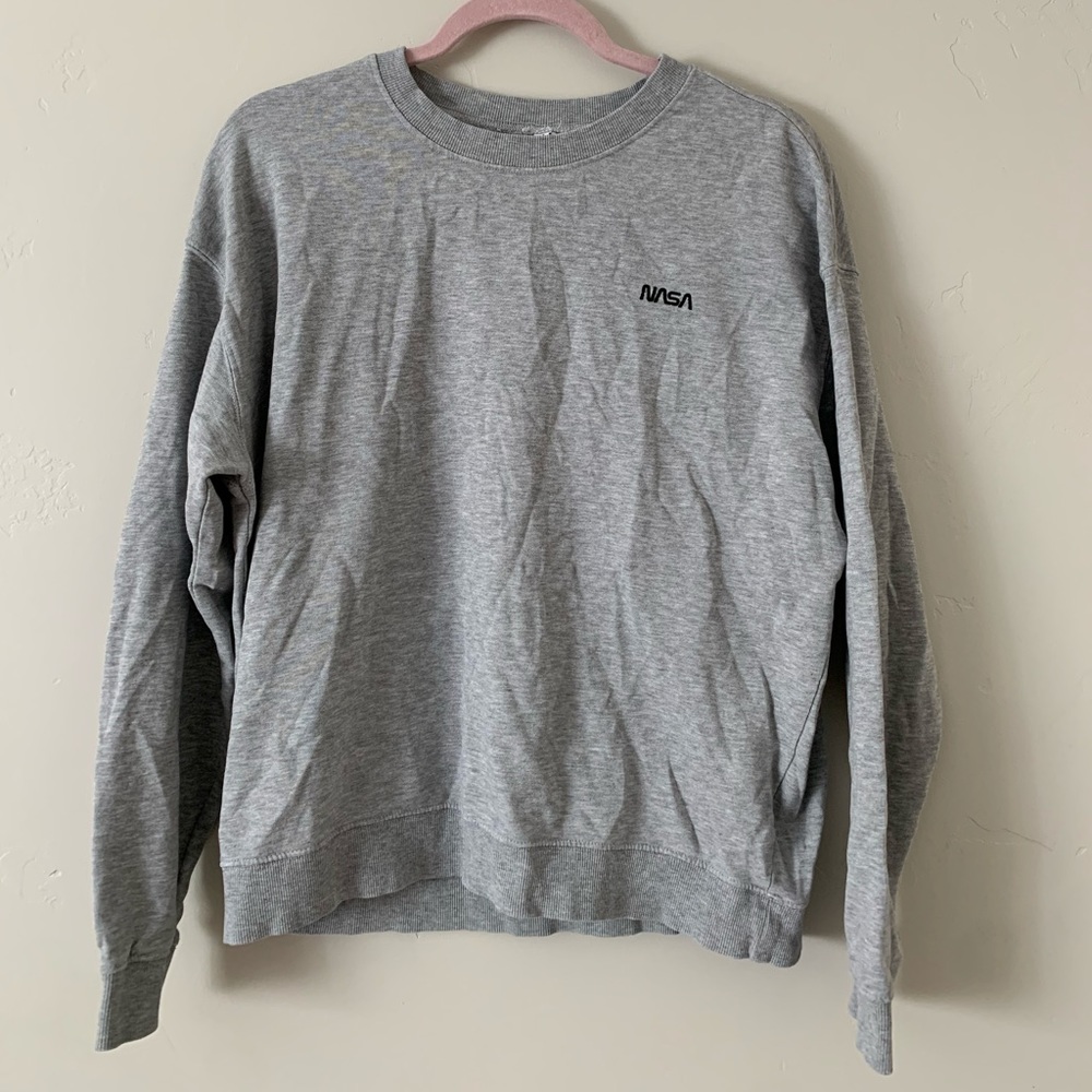 h&m grey NASA crewneck